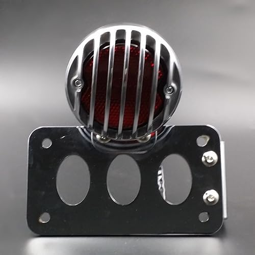 Miniatura 5 de Parrilla de motocicleta, lámpara de luz trasera para Harley Honda, Kawasaki, Suzuki, Yamaha, Triumph, Victory, XL, FL CB, Cafe racer, Bobber