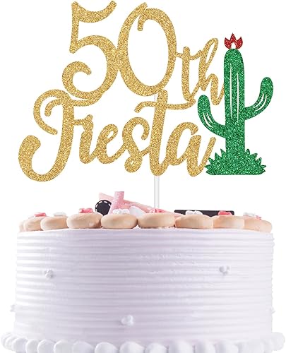 Decoración para tartas de 50 años, Felices 50 años, cactus 1973, cumpleaños de Dios To My 40s, Feliz 50 Cumpleaños, decoración de pastel con