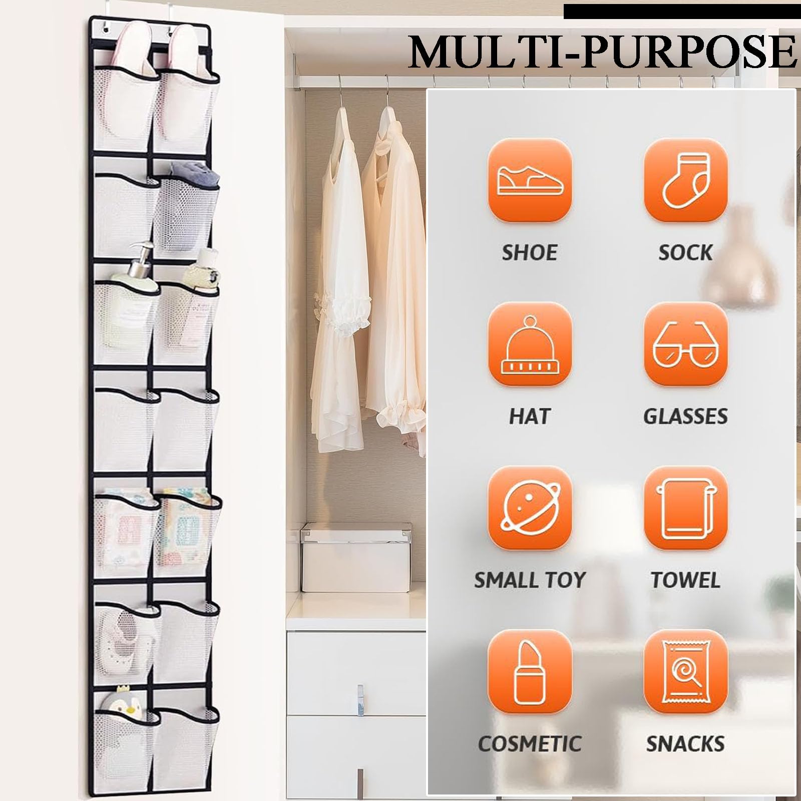 Closet Shoe Rack Target Hanging Shoe Storage, Shoe Racks With 14 Large ...
