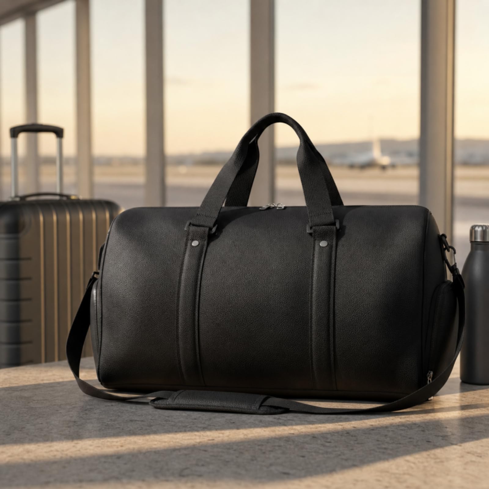Borsone con Scomparto Scarpe Impermeabile Borsone da Palestra Resistente agli Strappi Borsa da per Viaggiatori, Pendolari, Piscina