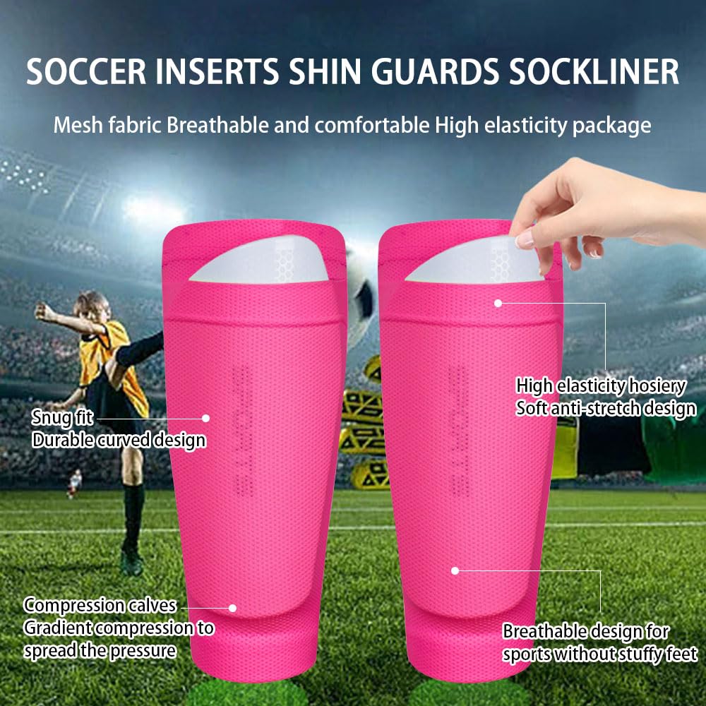 Calcio Scaldamuscoli Calzettoni Set 3 pezzi Parastinchi Calcio Bambino Calzini da Calcio Sockliner per Adulti Bambini Ragazzi Ragazze