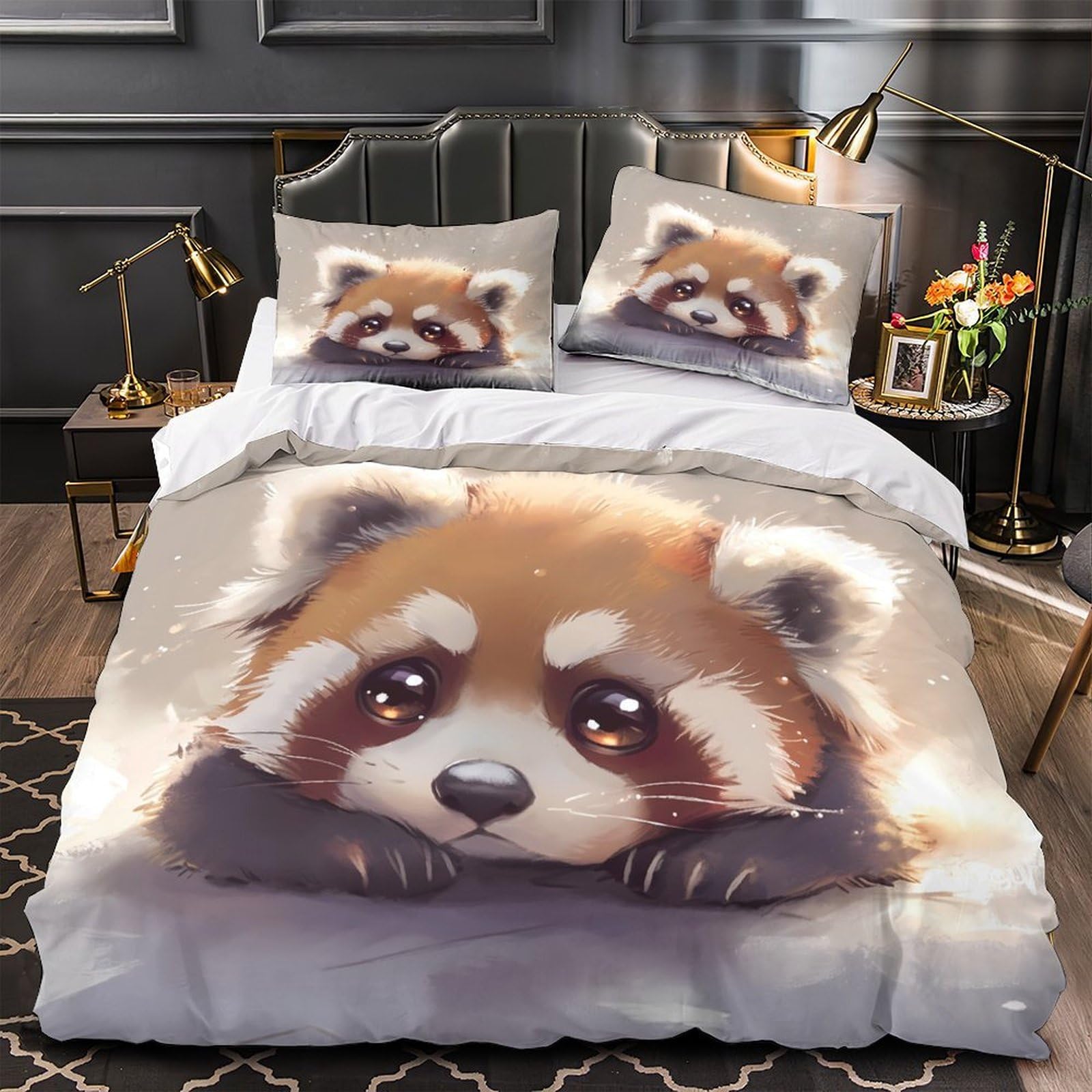 Parure de couette chiot mignon pour illuminer la nuit des enfants