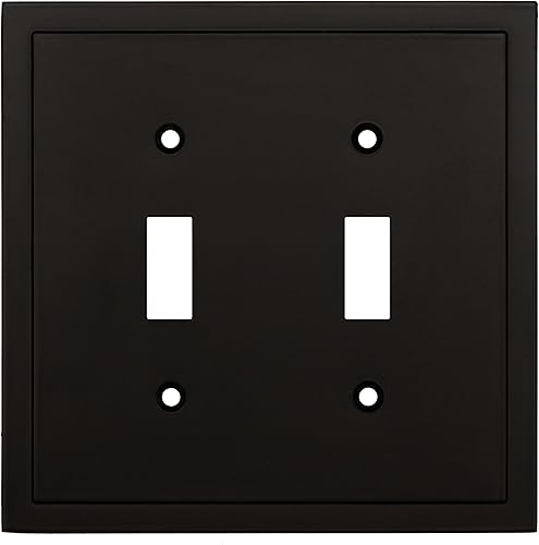 Miniatura 58 de Henne Bery Placa decorativa de pared con borde moderno, tapa de tomacorriente para cubrir enchufe, aleación de zinc maciza duradera