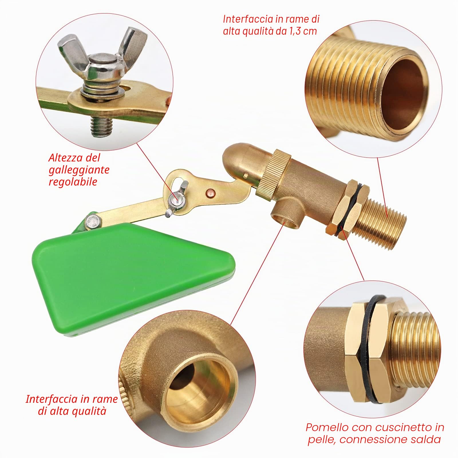 Distributore automatico per animali domestici e cani, in acciaio inox, per auto, per esterni, per bovini, mucca, cane, cavallo, valvola galleggiante in rame da 1/2"