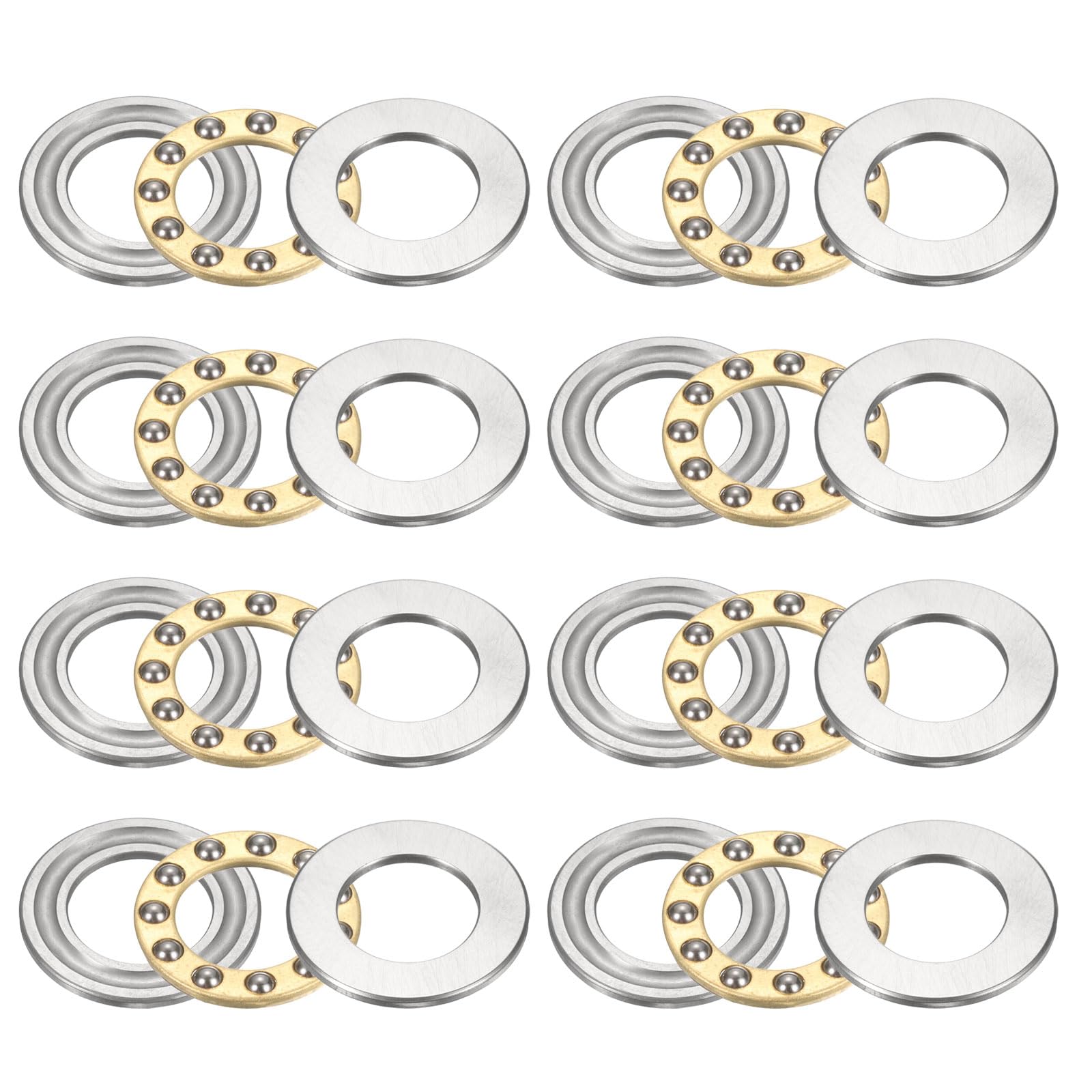 Miniature Thrust Ball Bearings - Chrome Steel, 8mm -15