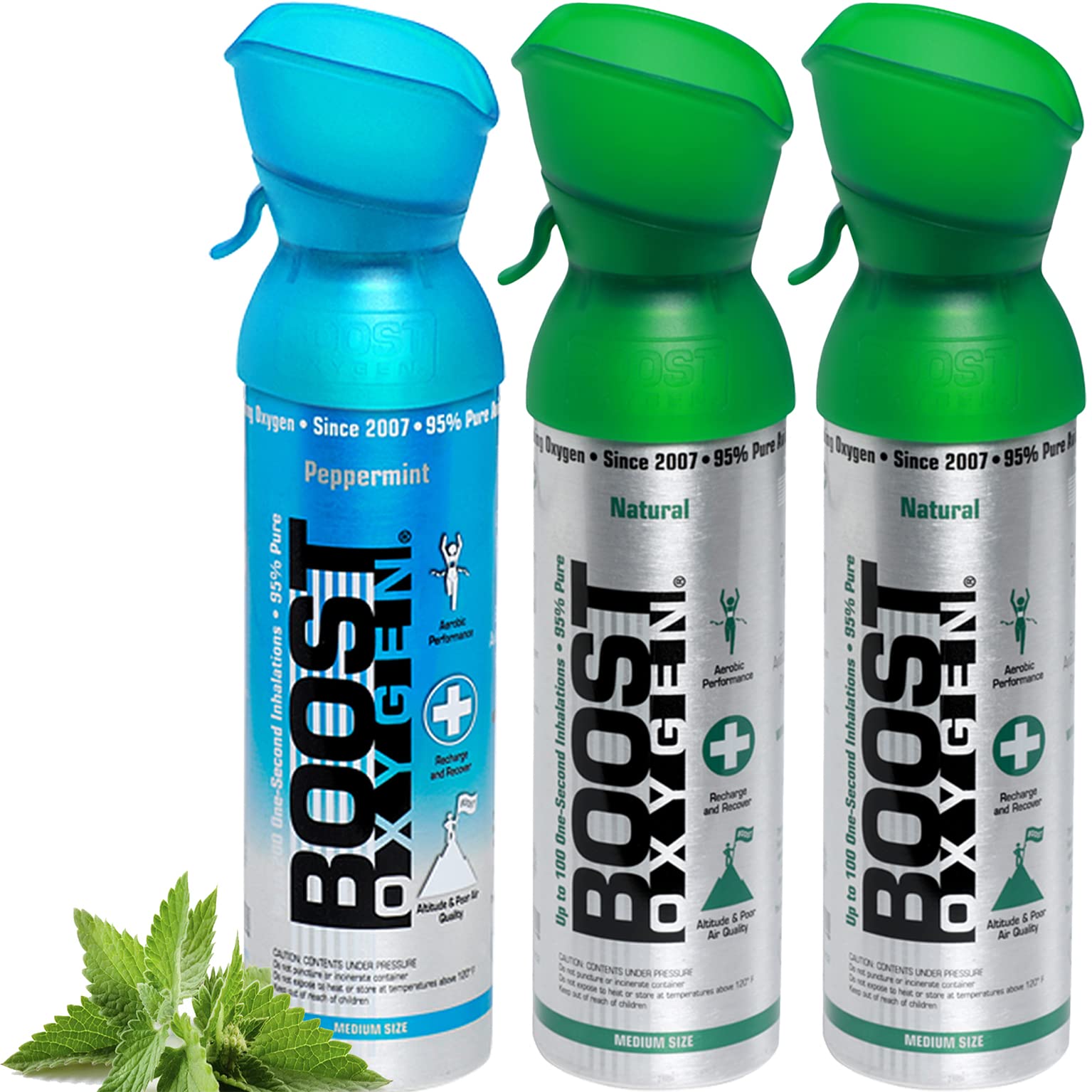 Boost Oxygen Naturale e Menta 5L (3 Pack)