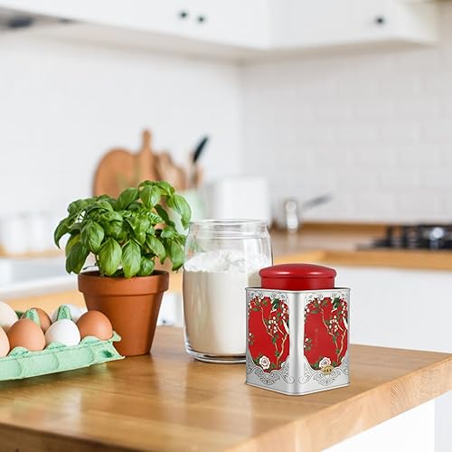 Miniatura 3 de BESTonZON Botes de té de estilo chino, contenedores de almacenamiento de té sueltos vintage con tapa, hojalata de metal, latas vacías, recipiente de