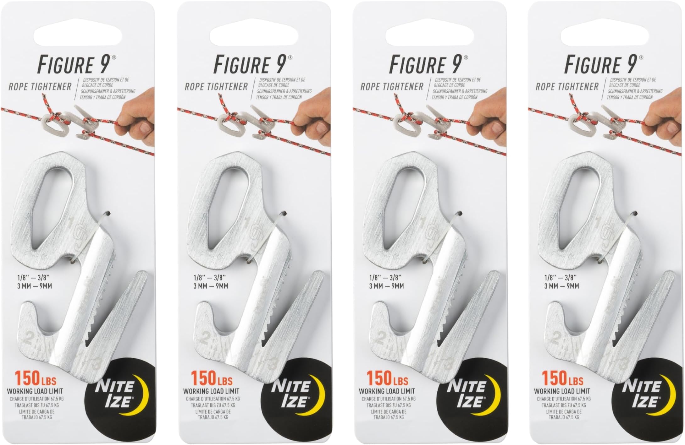 Amazon.com : Nite Ize Figure 9 Rope Tightener - Aluminum Cord Tensioner ...