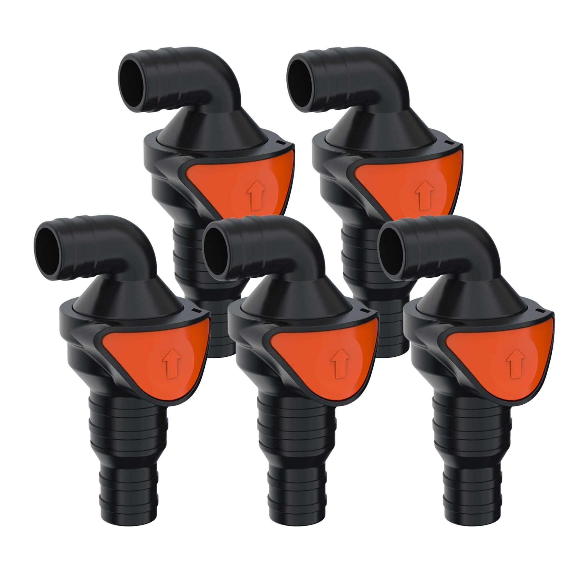 SEAFLO in-Line/ 90° Quick Disconnect Non-Return Check Valve PA6+GF+POM Construction, Anti-Backflow Design, Versatile Applications (Choose Size and Style)