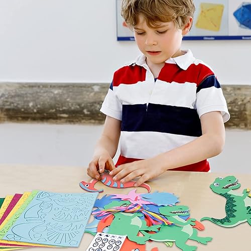 Miniatura 9 de Fennoral Paquete de 12 calcomanías de espuma de conejo de Pascua para niños, para hacer tu propio conejo de Pascua, manualidades y manualidades para