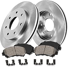 Callahan REAR 349 mm Premium OE 7 Lug [2] Brake Rotors + [4] Ceramic Pads + Hardware CRK01853 - coolthings.us