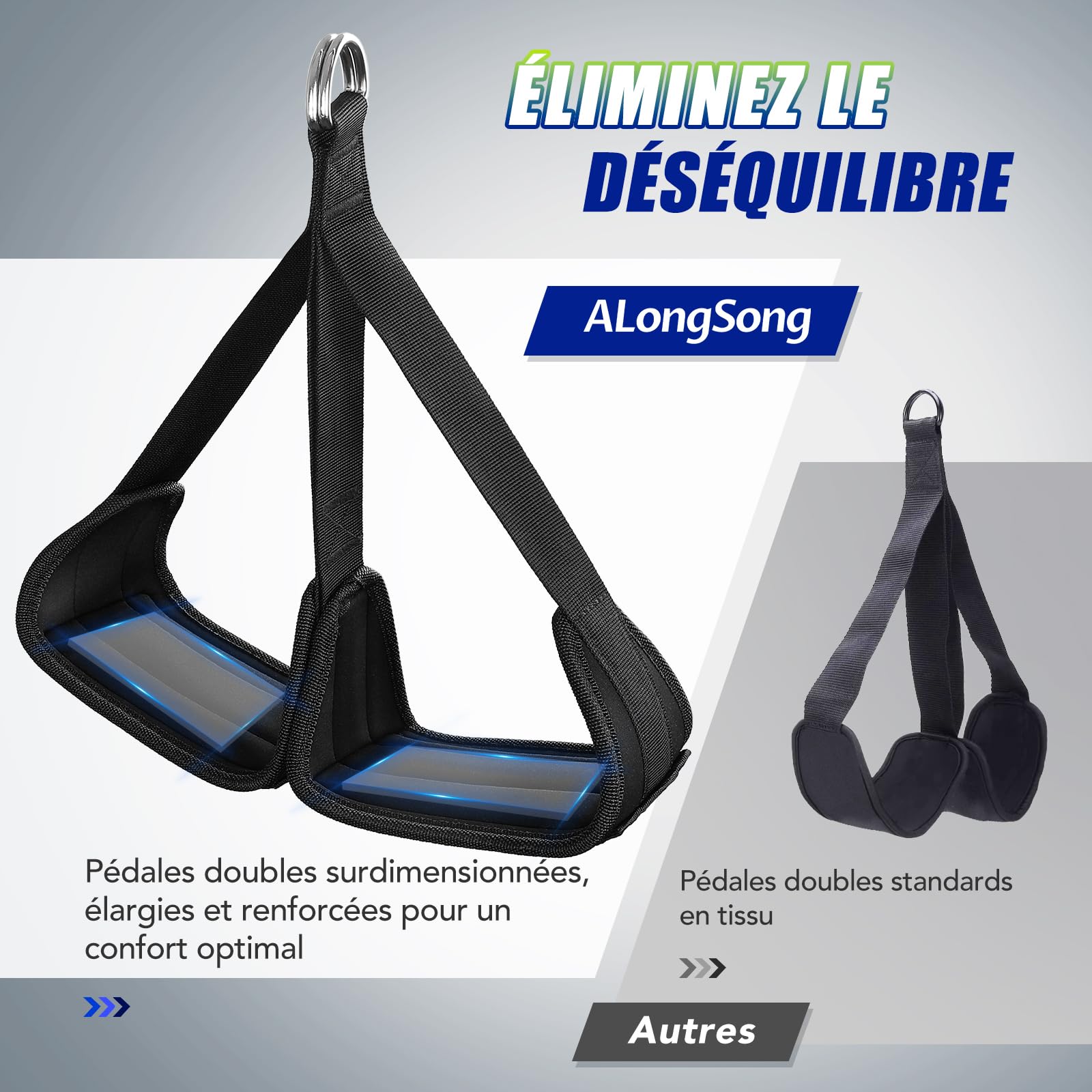ALongSong Elastique Musculation pour Tractions avec 4 ou 5 Bandes Elastique de Résistance 80-320Lbs/80-400LBS d'Aide Traction, Pédale de Soutien, Réglables Hauteur pour Entraînement Pull Up Gym
