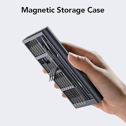 Miniatura 5 de JOREST Juego de destornilladores de precisión 50 en 1 con Torx de seguridad, mini kit de reparación magnético para Macbook, laptop, PS4, PS5,