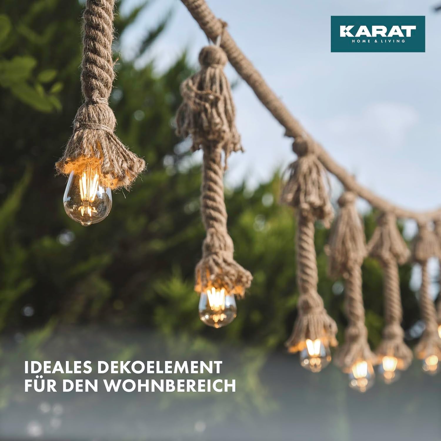 KARAT Cuerda de escalada de 30 m y 30 mm de grosor, cuerda de yute 100% natural, extrafuerte, cuerda de yute, para deporte, decoración de jardín, manualidades, árbol rascador
