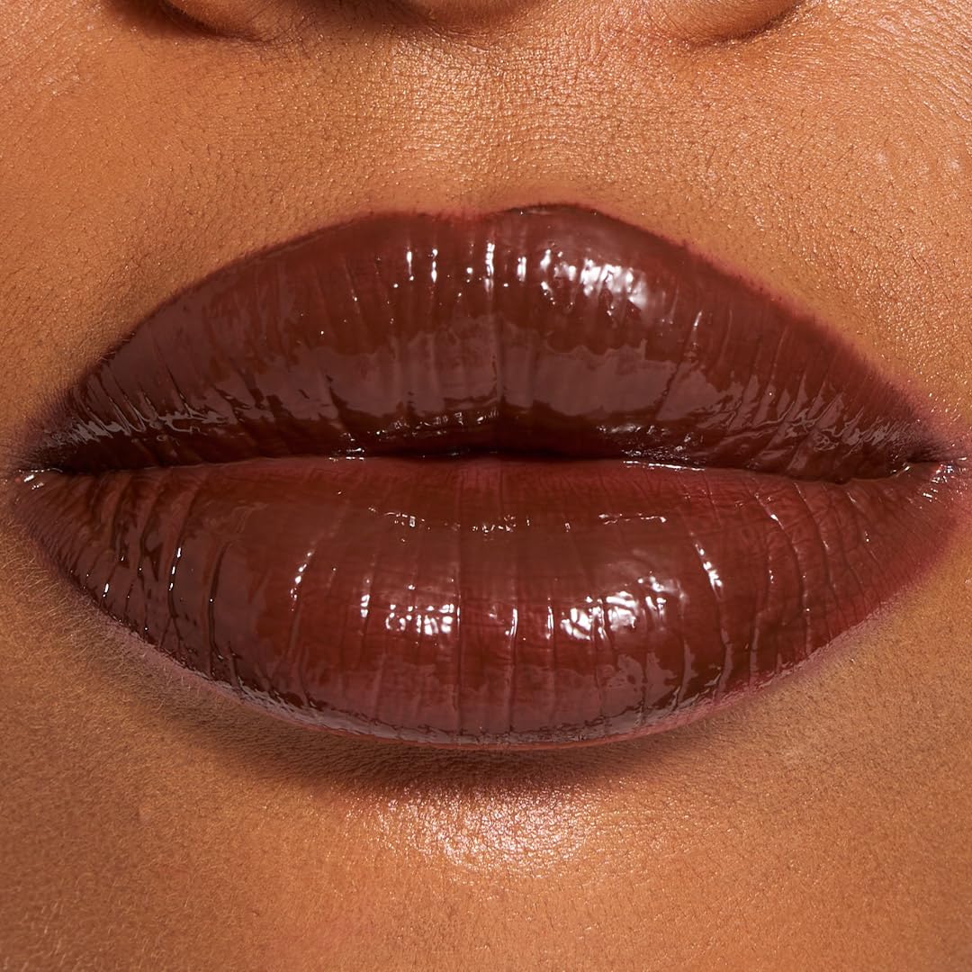 Revolution Pout Lip Gloss, Pigmented High Shine Formula with Hyaluronic Acid & Vitamin E, Vegan & Cruelty-Free, 3g, Chocolate Ganache - Image 3