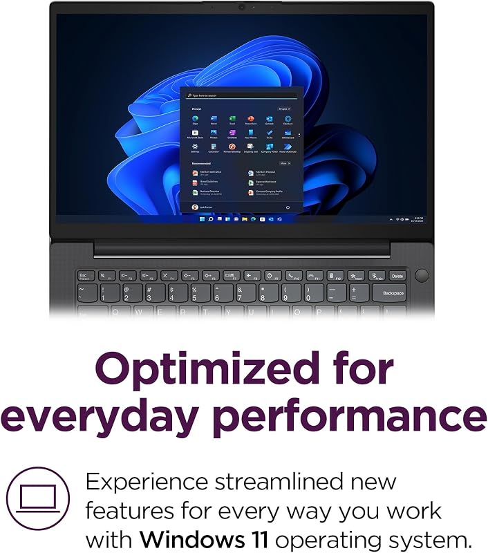 Lenovo 14 G4 - Laptop for Business - Intel Core i7-13620H - 14" FHD Display - 8GB RAM (upgradable to 16GB) - 256GB Storage (upgradable to 1TB) - Windows 11 Home - Thin & Portable - Business Black image 5