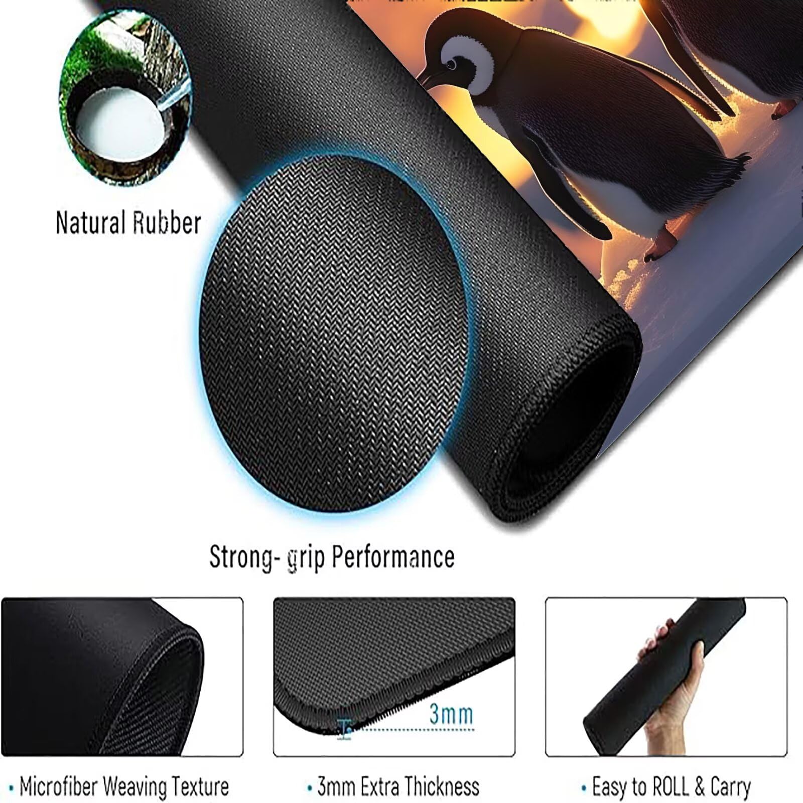 Podkładka pod mysz xxl 1600 x 800 mm kolor pomarańczowy podkładka pod mysz zwierzę podkładka pod mysz podkładka do gier antypoślizgowa gumowa podstawa zszyte krawędzie akcesoria biurowe do gier do