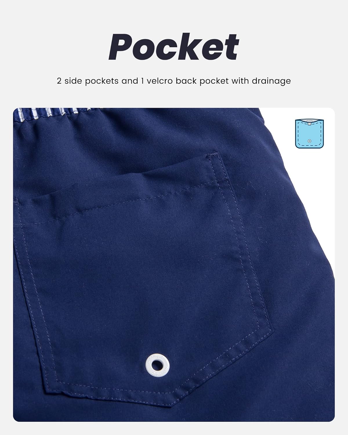 maamgic Mens Swim Trunks Quick Dry Swim Shorts with Mesh Lining Funny Swimwear Bathing Suits 7inch - Image 5