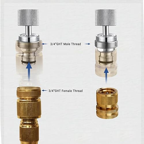 Miniatura 10 de Aireador de grifo para adaptador de grifo de fregadero Adaptador de manguera de jardín Aireador de fregadero - Adaptador de grifo a manguera