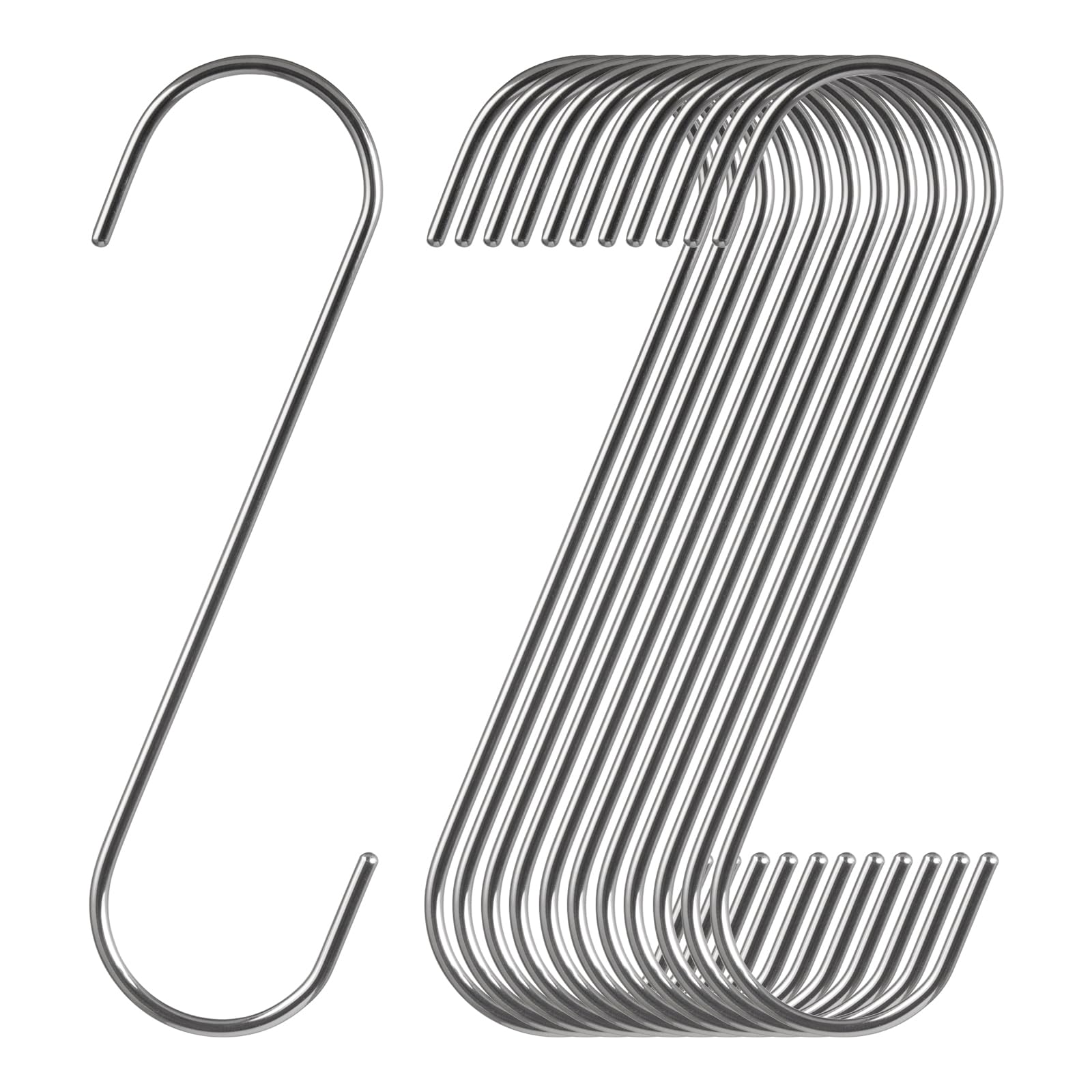 Extra Long S-Hooks for Hanging Plants -6 Extra Long S-Hooks for Hanging Plants -6