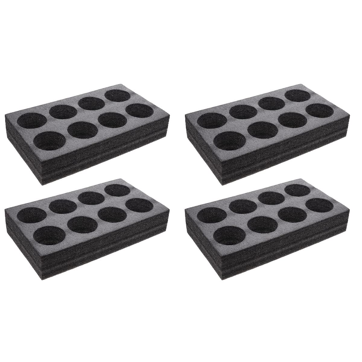 Alipis 4pièces Support De Boissons Portable Plateau De Transport Pour Tasses à Emporter Pour Café Et Thé Compartiments Mousse Épaisse