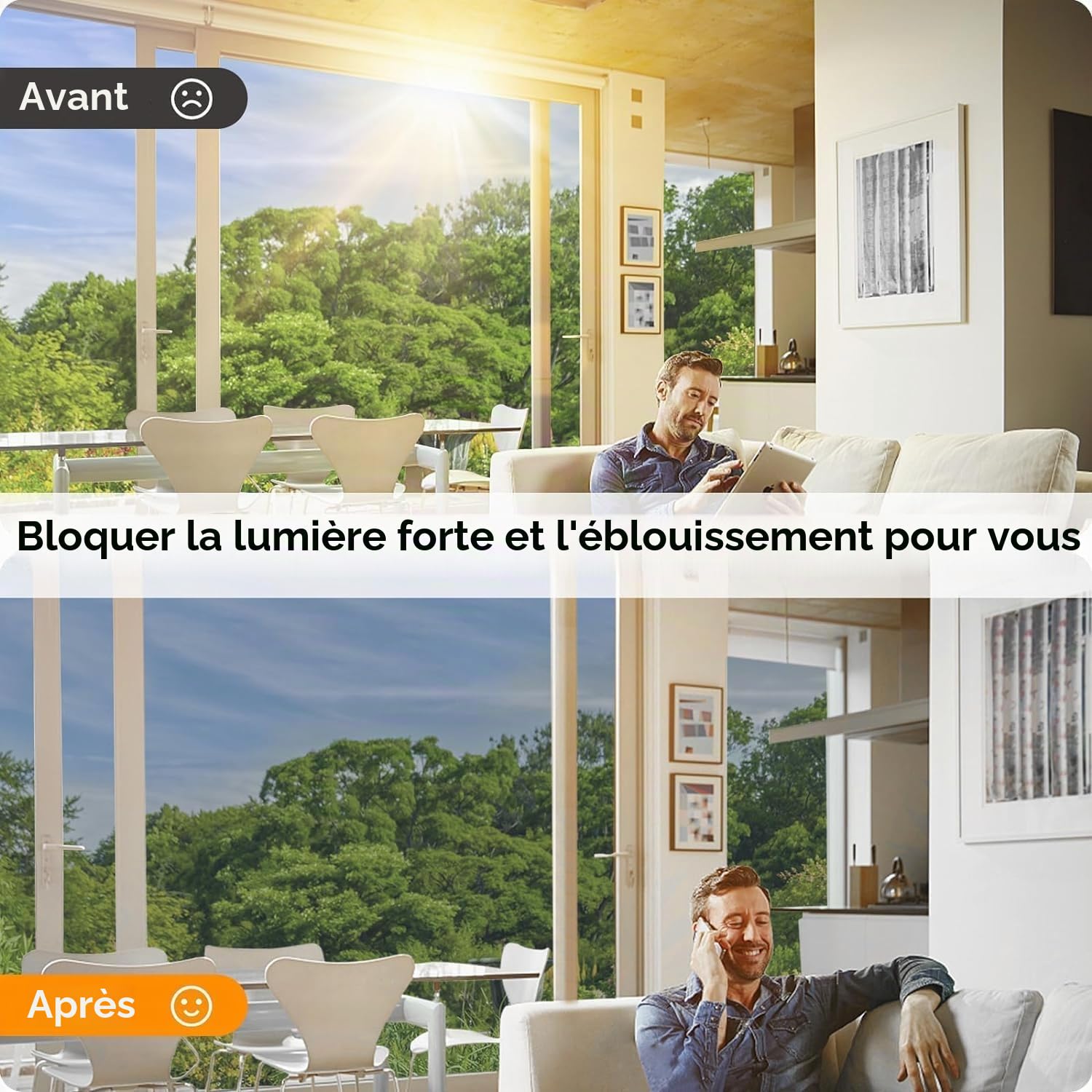 Film Fenetre Anti Regard 100x400cm Film Anti Chaleur Film Anti UV Fenetre | Film Sans Tain pour Fenetre, Film Occultant Fenêtre, Film Miroir pour Fenetre pour Salon, Chambre, Bureau, avec Accessoires