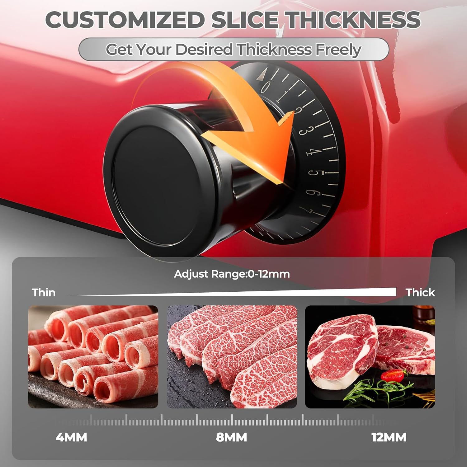 FOHERE Meat Slicer Thickness Adjustment Knob