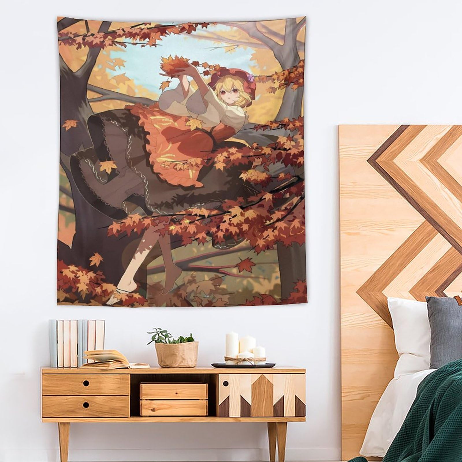 Amazon.co.jp: 東方幻想郷 タペストリー 壁掛け壁画 窓カーテン 布