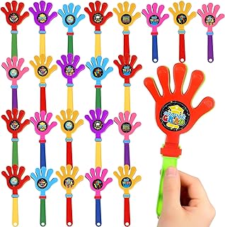 24 Pcs Kindergarten Graduation 2025 Hand Clappers: 7.5 Inch Plastic Noisemakers with Stickers
