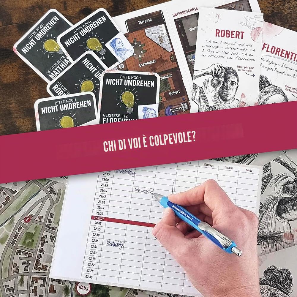 Hidden Games Hangover – Gioco di società “Tote frieren nicht”, gioco realistico sulla scena del crimine con indagine da detective emozionante, escape room (versione in lingua tedesca)
