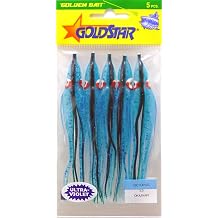 Silver Horde 10803144 Squid Octopus 3.5 414 5/pkg. Ultra-Violet/Blue Spatter, Multi, One Size