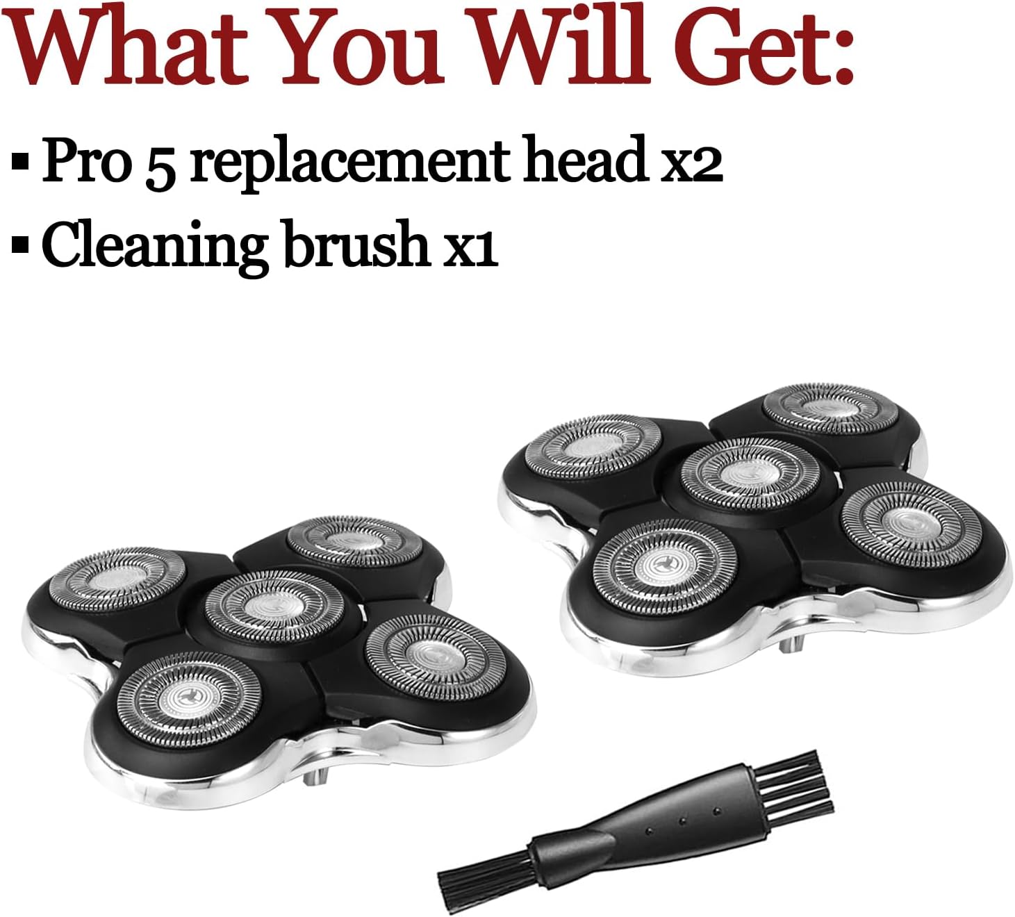 2 Pack Blade Pro Replacement Head Compatible with Remington Balder Pro XR7000, 5 Dual Track Shaver Heads for a Smooth and Close Shave with No-Irritation. - Image 6