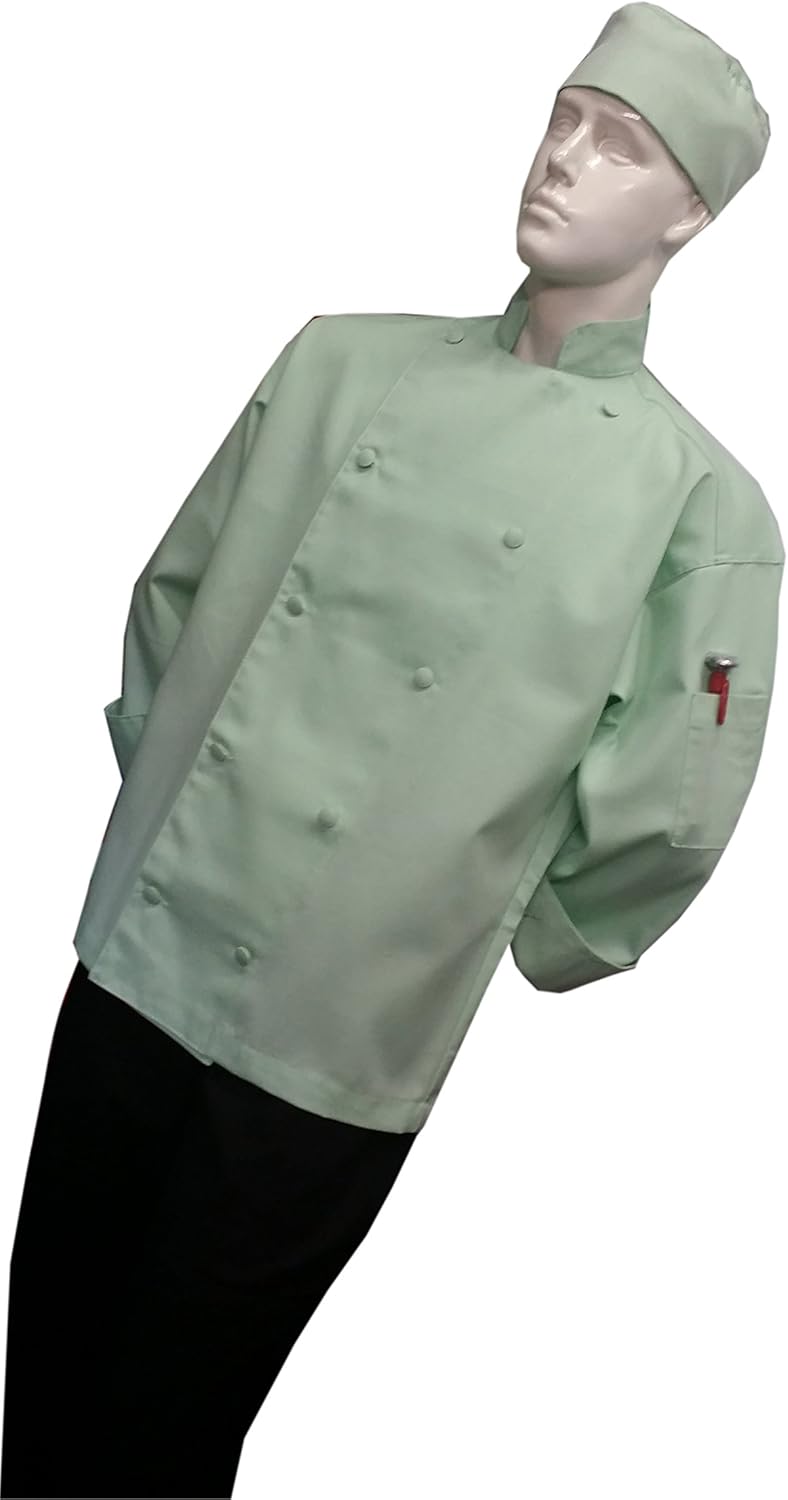 CHEFSKIN Chef Jacket Adult 2X (XXL 60in) Mint Green