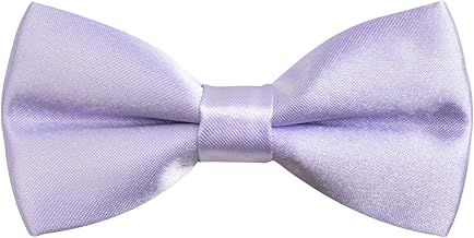 Alizeal Boys Pre-tied Bow Tie Solid Color Fancy Plain Adjustable Party Birthday Kids Bow Tie
