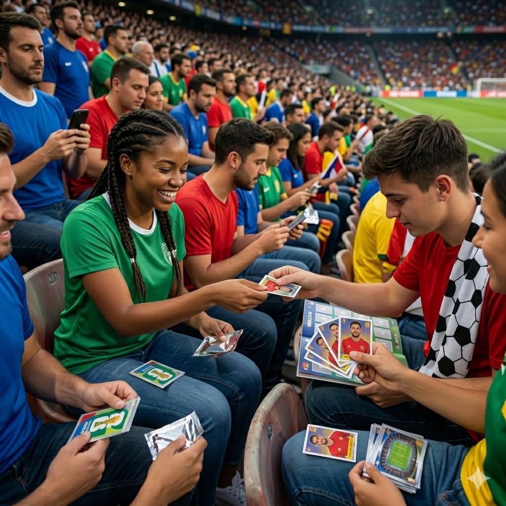 World Cup 2026 zestaw startowy z miękką okładką, album kolekcjonerski z 3 torebkami z naklejkami – oficjalny album z naklejkami dla kolekcjonerów i fanów piłki nożnej + ochrona przed wysyłką