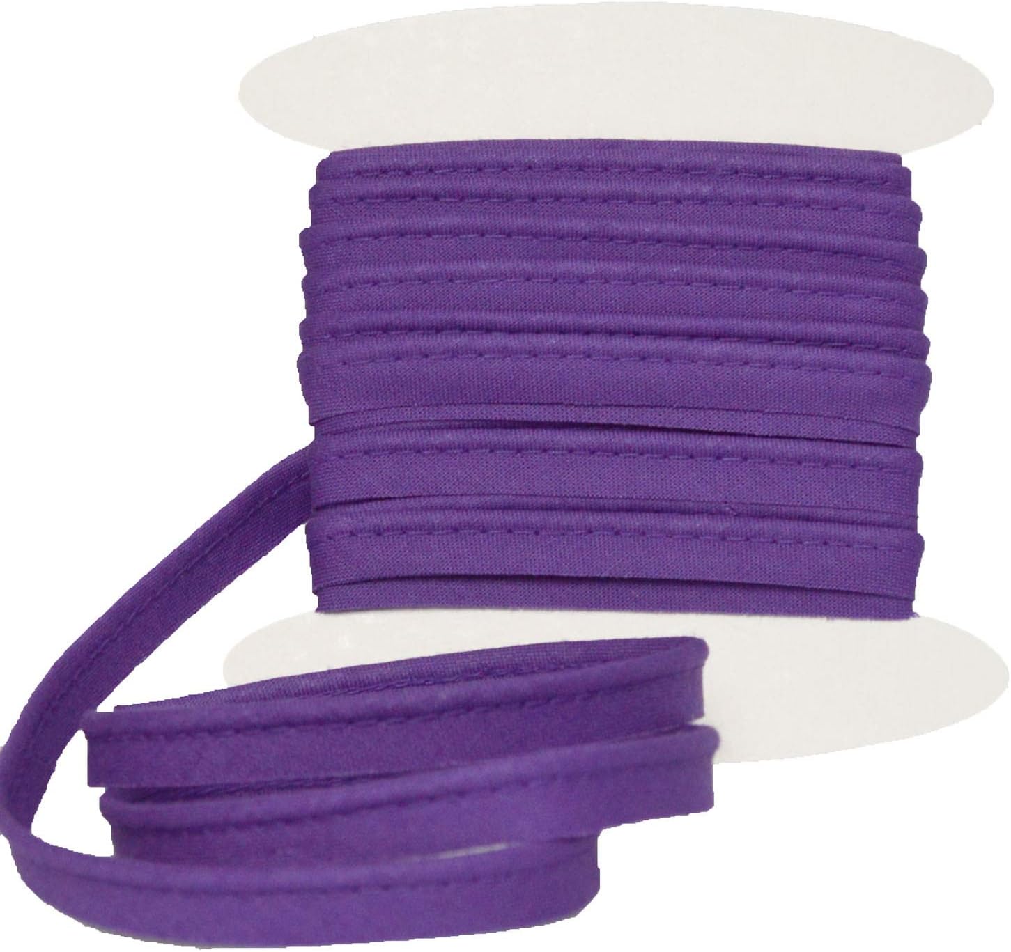 Cotton flanged Insert Piping Cord - Available in Several Colours - Flanged Piping Cord for Cushions (Purple, By 10 Meters)