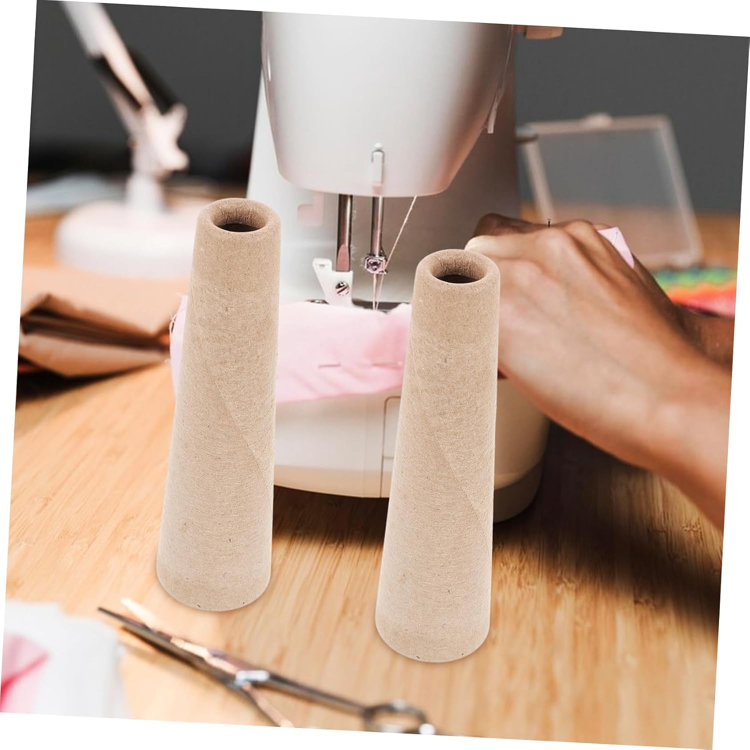 YOSADIER 5pcs Cardboard Yarn Winding Tube Set for Home Knitting Manual Wool Winder Holder Convenient String Ball Tube for Crafting Projects