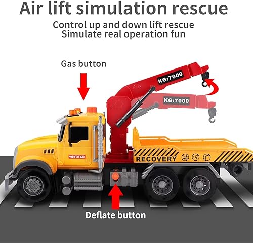 Vista 56 de Dwi Dowellin Juguetes para niños y niñas de 3 años, camión grúa de juguete de construcción con luces y sonidos