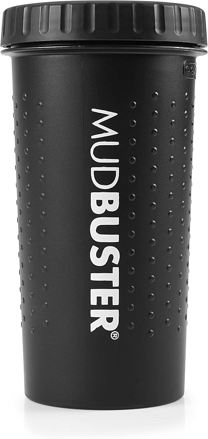 Dexas MudBuster Portable Dog Paw Washer/Paw Cleaner, Large, Matte Black