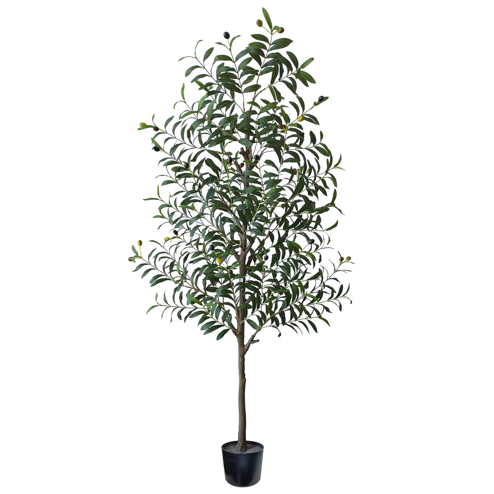 Olivier artificiel - 180 cm - Plantes artificielles - Grand olivier artificiel pour salon, bureau, balcon