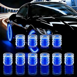 8 Pcs Glow in The Dark Tire Valve Caps Fluorescent Tire Valve Stem Caps
