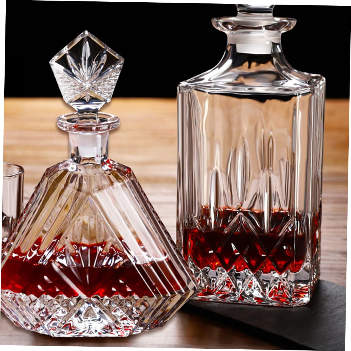 TOPBATHY Decanter Per Vino Da 700 Ml Dispenser Per Bevande in Dispenser Per Whisky E Birra Elegante Per Bar Domestici