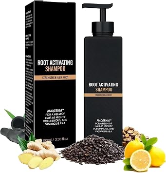 Root activating shampoo, 100ml/3.38 fl.oz smooth and effective repair shampoo, with a thick head of hair, natural for men and women