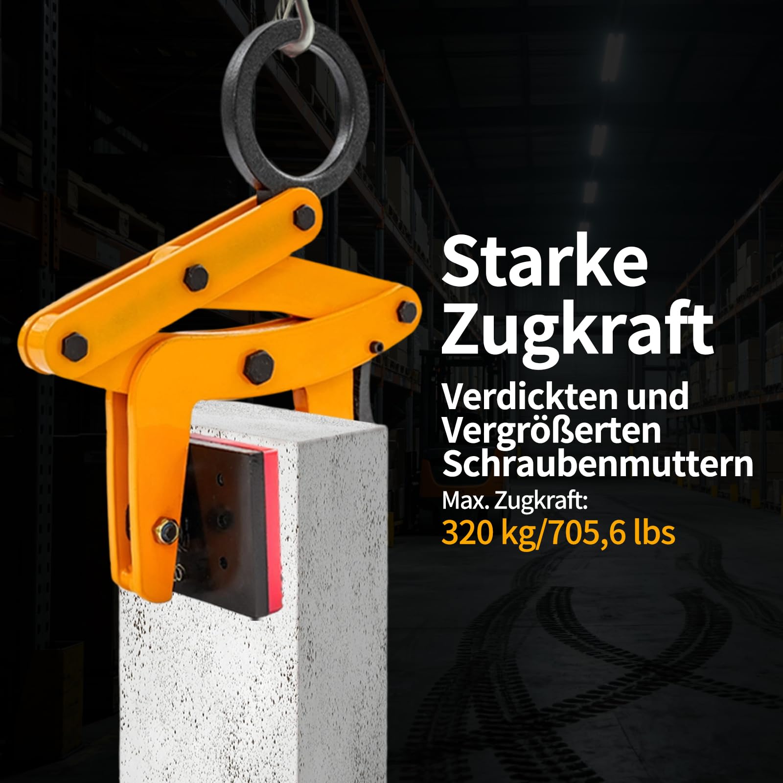 Bordsteinzange 0-6.5cm 320kg Versetzzange Bordsteinversetzzange Hebeklemmen Plattenklemme Marmorplattenbefestigung Spezielle Hängeklemme