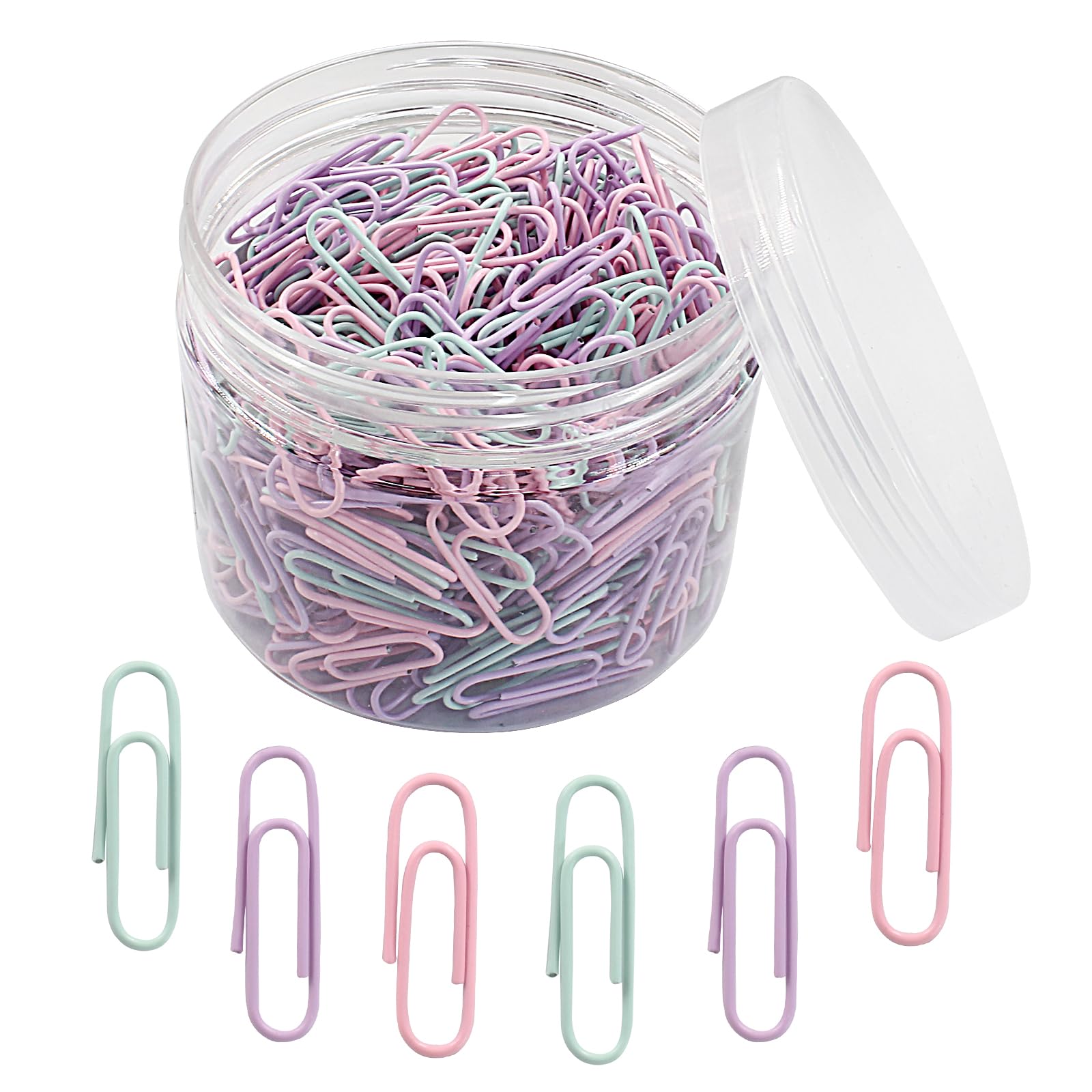 Amazon.com: Murtenze 500PCS Macaron Colored Paper Clips, 1.1 Inch