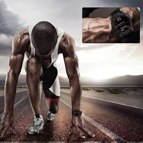 Miniatura 7 de Suoman Paquete de 4 protectores de pantalla para Garmin Fenix 7 de 1.850 in, [antiarañazos] 2.5D 9H dureza ultra fina vidrio templado película