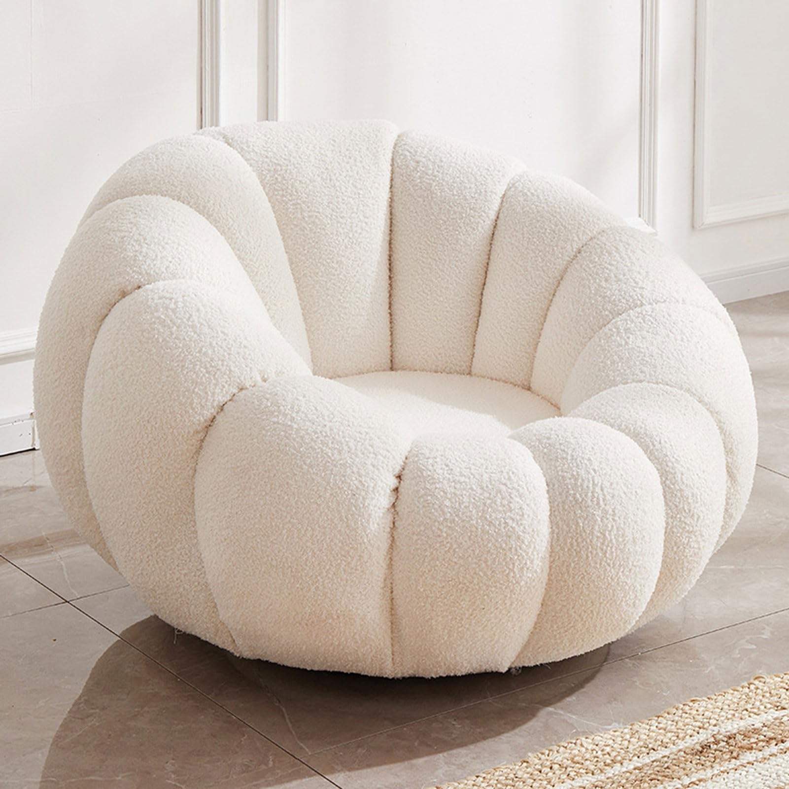 Canapé Paresseux Ultra Doux Faux Sherpa 100cm HUHJYUGE