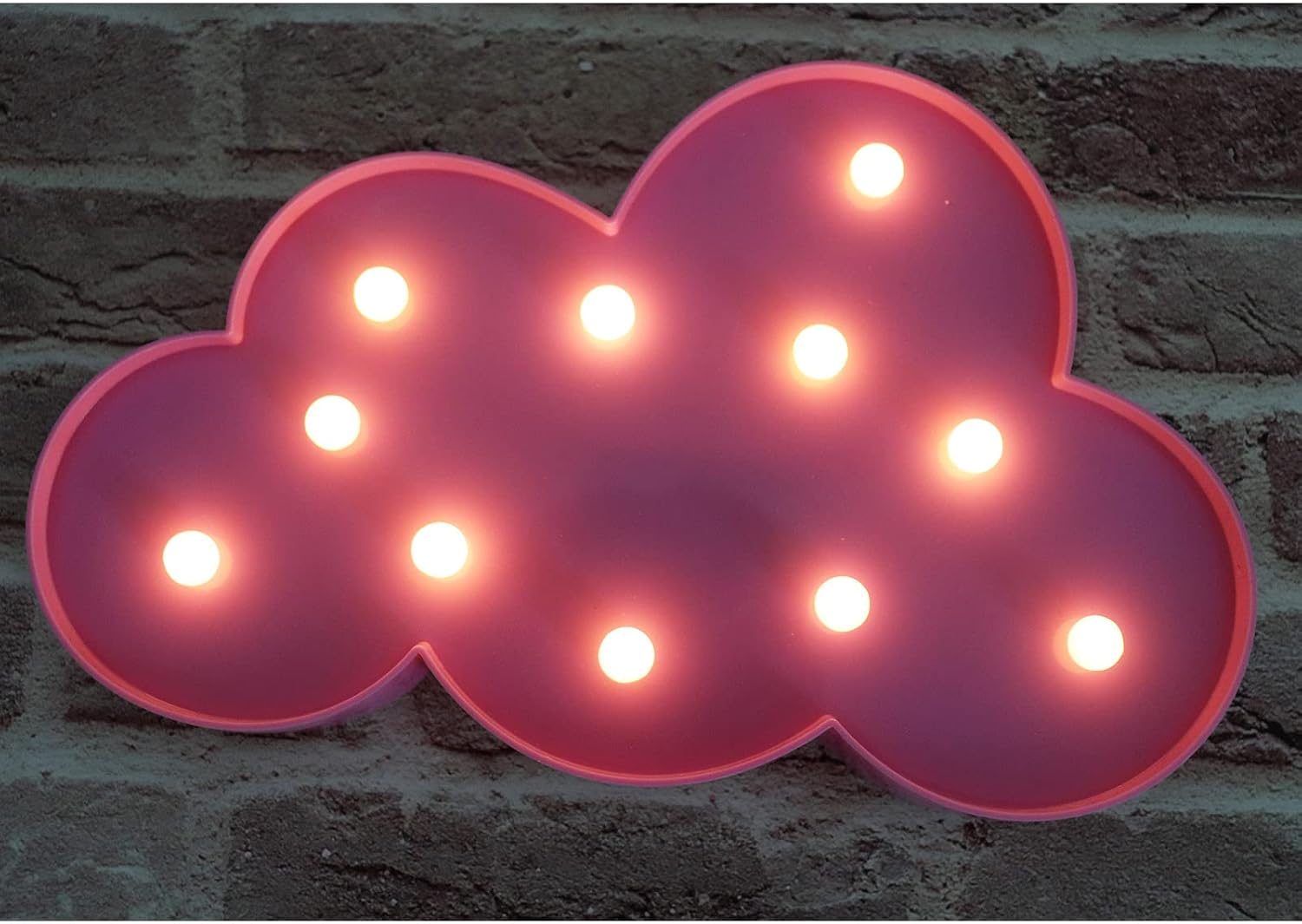 3D Cloud Lamp Decortive LED Sign Night Lights for Kids Adults, Baby Nursery, Birthday Party, Holiday Decorations,Kid's Room Decor NightLight Pink