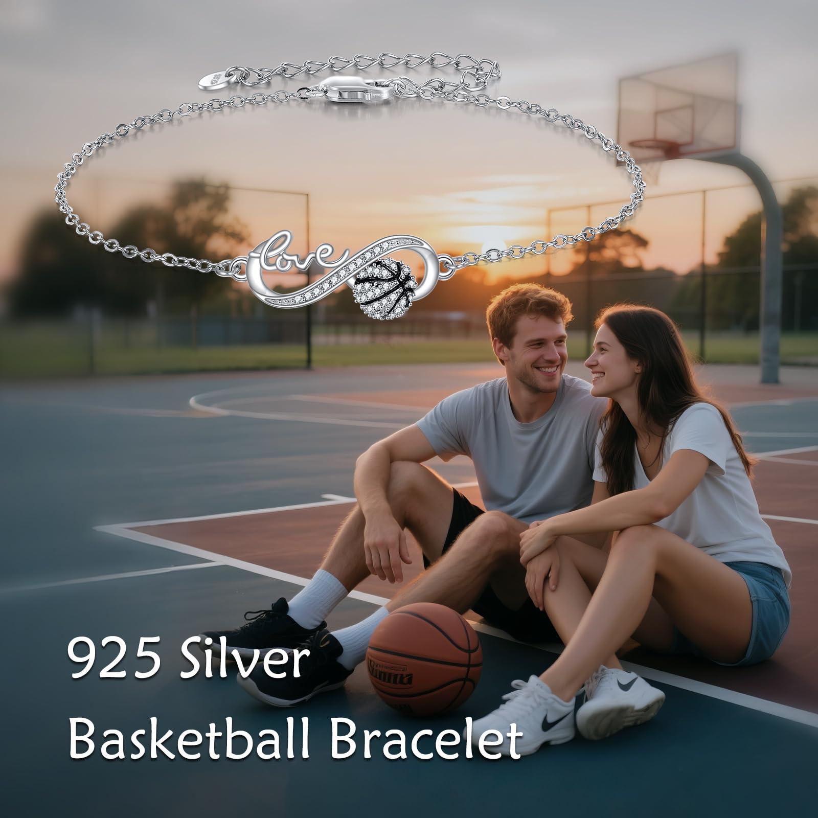 ONEFINITY Baseball/Basketball/Volleyball Armband Sterling Silber Armbänder Sport Schmuck Geschenk für Damen Frauen Mütter
