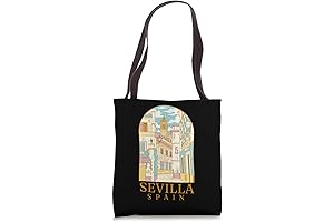 Sevilla Spain Vintage Retro Spanish Souvenir Canvas Tote Bag